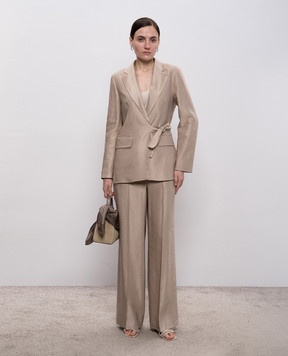 Peserico Бежевий топ з розрізами E08018D08867