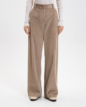 Max Mara Weekend Бежеві вельветові штани TANIA TANIA