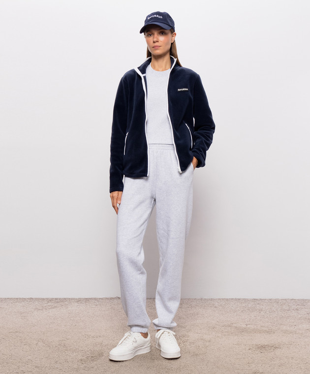 Sporty & Rich Синяя спортивная куртка Ezia ST09085300BL107 изображение 2