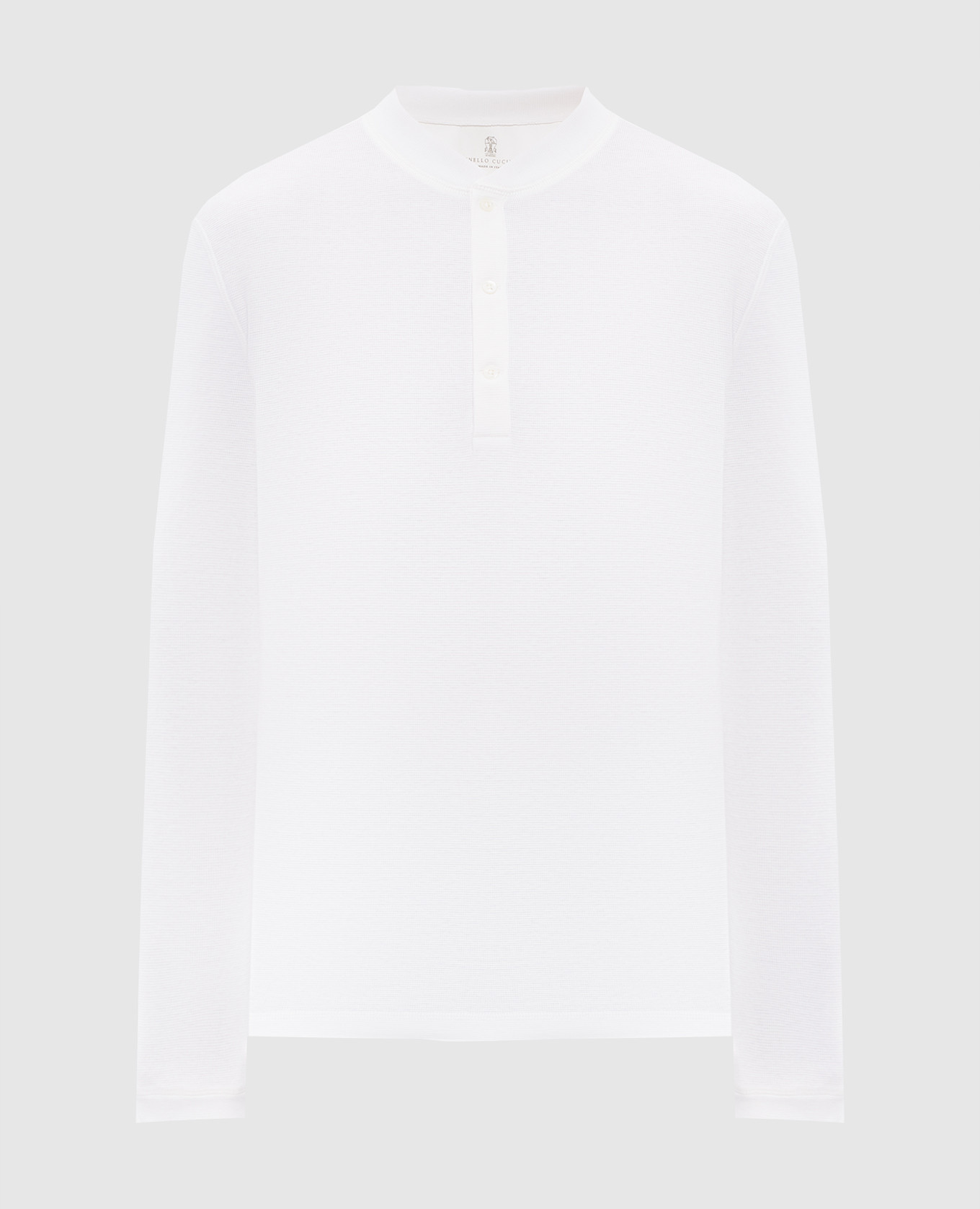 Белый лонгслив с шелком