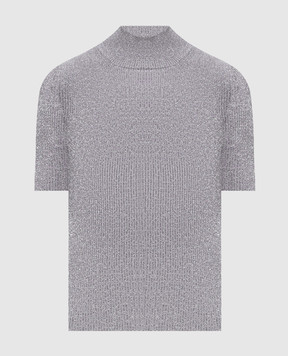 Missoni Серый топ в рубчик с люрексом DC26WN03BK01H3