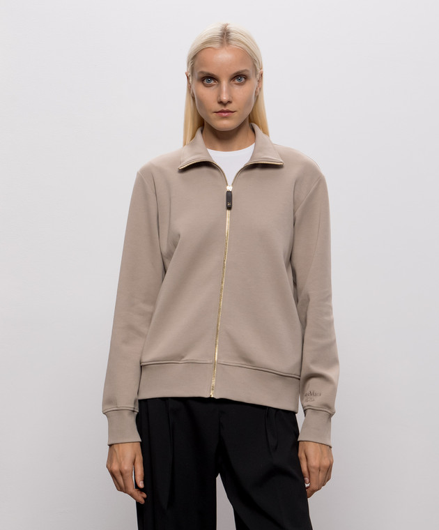 Max Mara Бежевая спортивная куртка CAREZZA SMMCAREZZA изображение 2