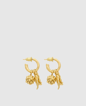 Saint Laurent Золотые серьги с бриллиантами A00206Y1500