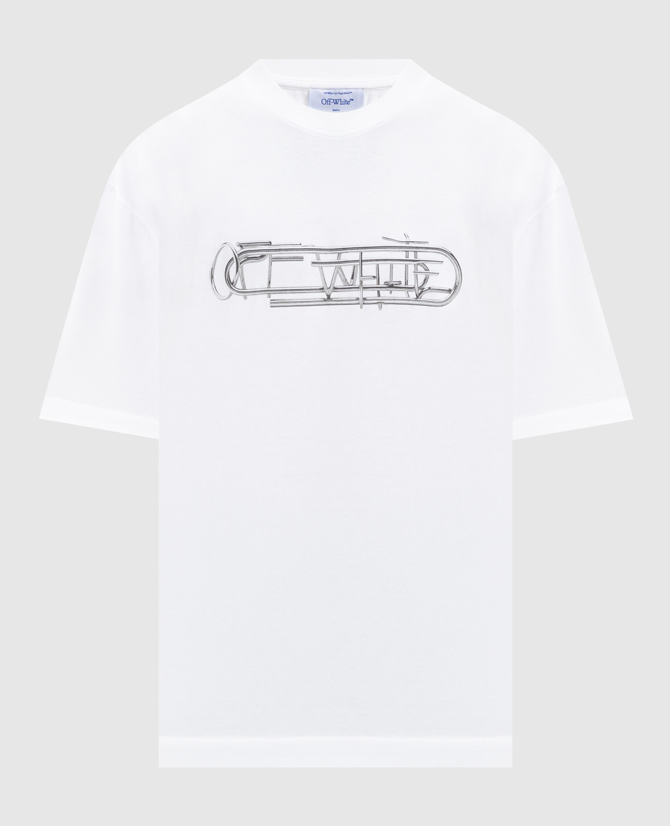 Белая футболка Paperclip