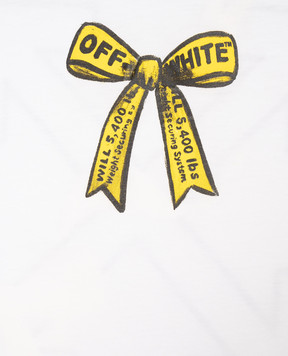 Off-White Дитяча біла футболка Industrial Logo 44GAA001F26J009