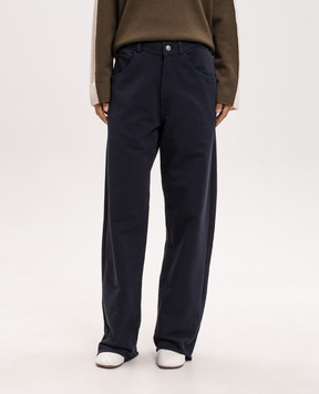 Maison Margiela MM6 Синие брюки S52KA0581M25025