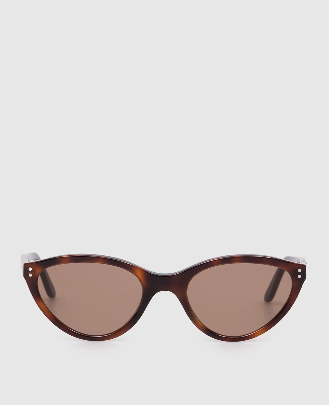 Коричневые солнцезащитные очки Cateye