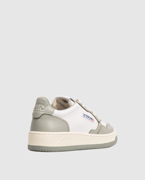 AUTRY Зелені шкіряні кросівки MEDALIST з логотипом A1UNAULWWB65