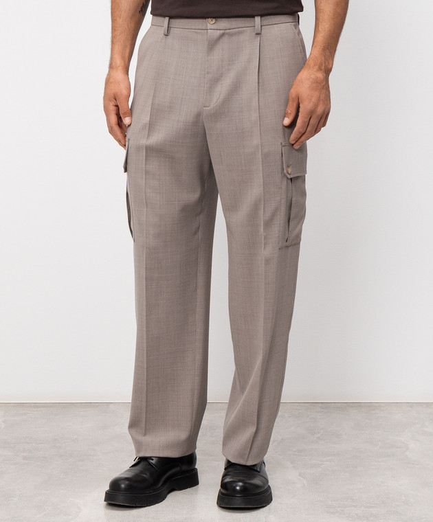 Dolce&Gabbana Бежеві карго з вовни GP1O0THU2BP зображення 3