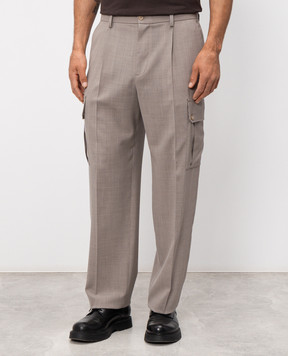 Dolce&Gabbana Бежеві карго з вовни GP1O0THU2BP