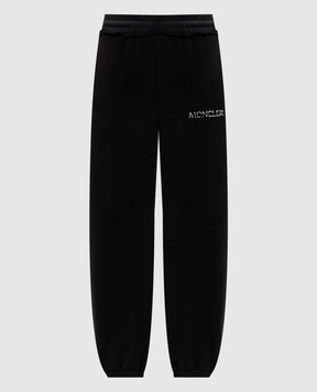 Moncler Черные джоггеры с логотипом L20938H0000389AZY
