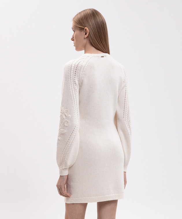 Twinset Платье цвета айвори с шерстью 262TT3181 изображение 3