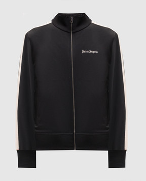 Palm Angels Черная спортивная куртка с вышивкой логотипа PMBD058S26FAB001