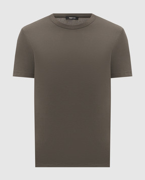 Tom Ford Футболка кольору хакі T4M081040