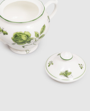 Geminiano Cozzi 1765 Біла порцелянова цукорниця з кришкою Rosa Rosae SKBBU319019