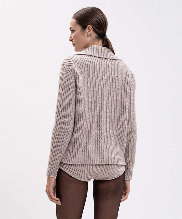 Magda Butrym Бежевий кардиган з вовни KNITWEAR27CARDIG314926 зображення 4