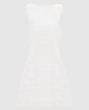 Faithfull Біла сукня міні Kelly з льону FFC01WHT