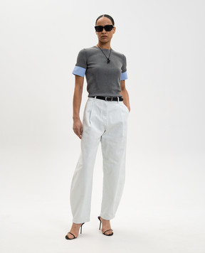 Juun.j Сірий топ JW6351W023