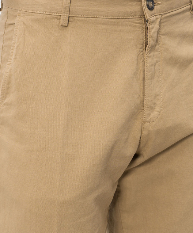 Trussardi Коричневые брюки с льном P709M300122NMP302T65 изображение 5