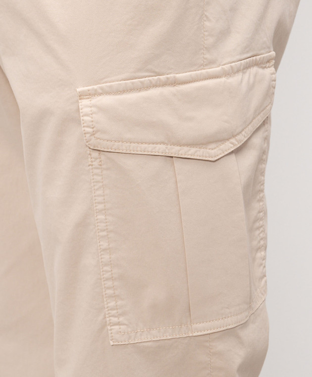 Peserico Бежевые штаны-карго R54775T23D07945 изображение 5