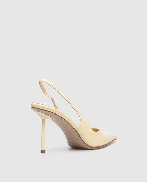 Le Silla Жовті шкіряні лаковані слінгбеки BELLA 4233B080LBPPGSM