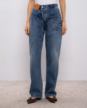 JW Anderson Синие джинсы с логотип патч DT0127PG1849