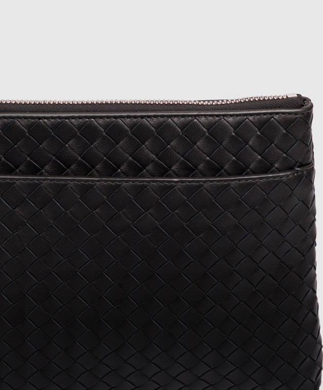 Bottega Veneta Чорний шкіряний клатч 876093V0010 зображення 4