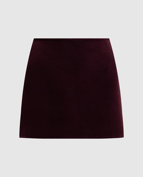 Ermanno Scervino Бордовая юбка мини из шерсти D492O350ZBG