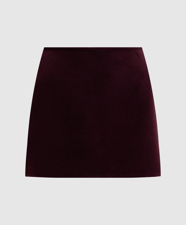 Ermanno Scervino Бордовая юбка мини из шерсти D492O350ZBG