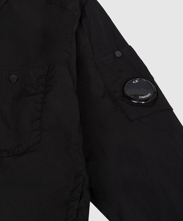 C.P. Company Дитяча чорна куртка з патчем логотипа CUS01TL3C001014 зображення 3