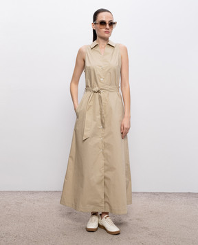 Woolrich Бежевое платье-рубашка CFWWDR2022FRUT3944