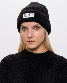 Maison Margiela MM6 Черная шапка с нашивкой S62TB0009M13342