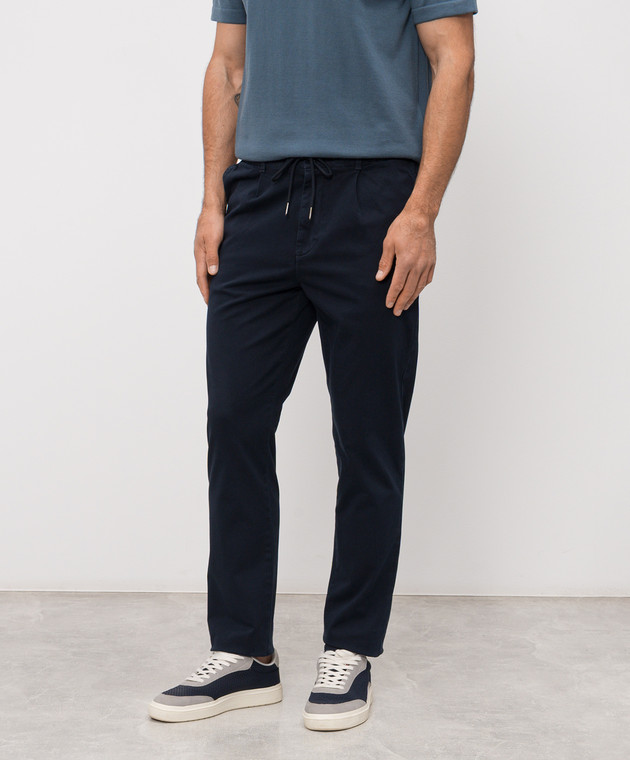 Woolrich Сині штани з нашивкою логотипа CFWOTR2026MRUT5262 зображення 3