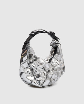 Innerraum Срібляста сумка-хобо HM2 з драпіруванням HM2DSBKCRSH