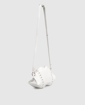 Alexander McQueen Біла шкіряна сумка Manta 8613741VDB1