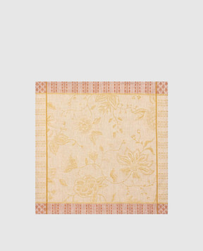 Le Jacquard Fraincais Жовта серветка Été India з льону 31632
