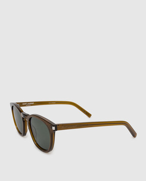 Saint Laurent Коричневі сонцезахисні окуляри 28 419691Y9956