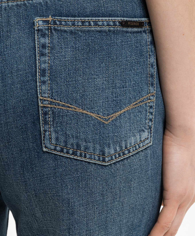 Peserico Сині джинси з патчем логотипа A04256L86Q04946 зображення 5