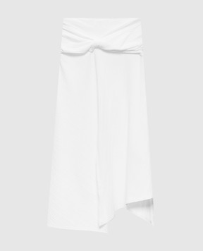 Victoria Beckham Біла спідниця в рубчик 1126JSK007082A