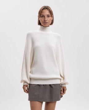 Twinset Светр з вовною кольору айворі 262AP3043