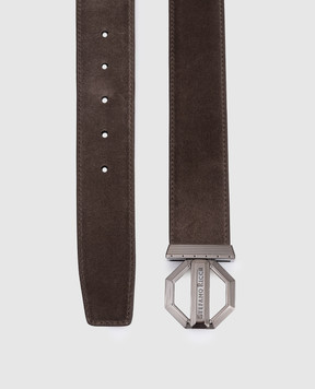Stefano Ricci Коричневий замшевий ремінь N381SDC554U