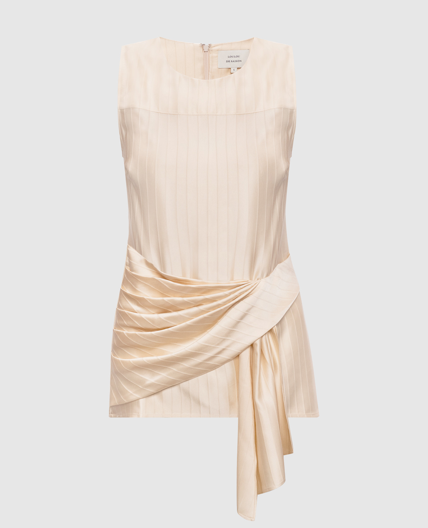 Бежевый топ FONDA с шелком