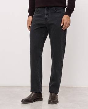 Canali Сірі джинси з патчем логотипа PD0166391747
