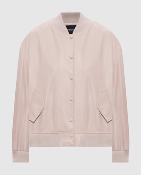 Simonetta Ravizza Розовый кожаный бомбер Livia S06JA311L1