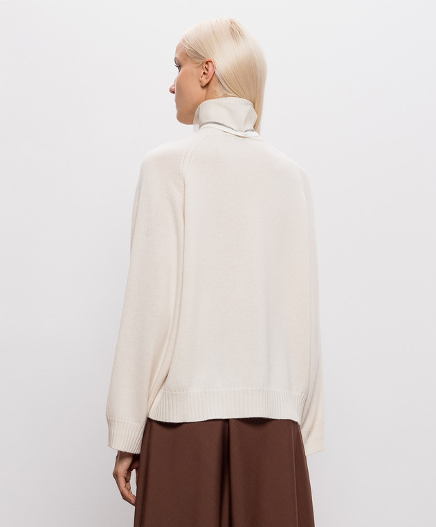 Brunello Cucinelli Свитер цвета айвори из кашемира M12747004 изображение 4