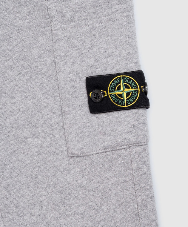 Stone Island Детские серые утепленные джоггеры L2S166200001S0M201012 изображение 3