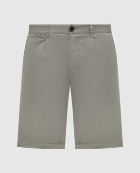 MooRER Зеленые бермуды ALICUDI с логотипом патча ALICUDIKEL