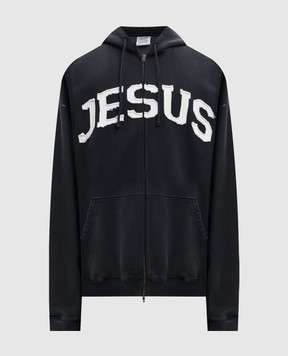 Vetements Чорна спортивна куртка Jesus Christ ME76ZU191BW