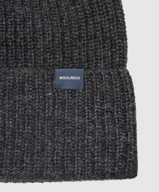 Woolrich Серая шапка с шерстью CFWOAC0331MBUF0659 изображение 3