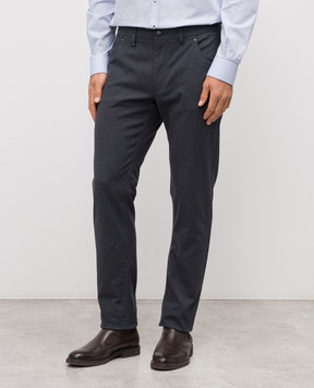 Florentino Синие брюки с патчем логотипа 225554520706